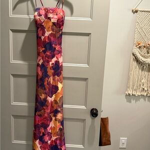 Hello Molly Floral Maxi Dress with Spaghetti Straps